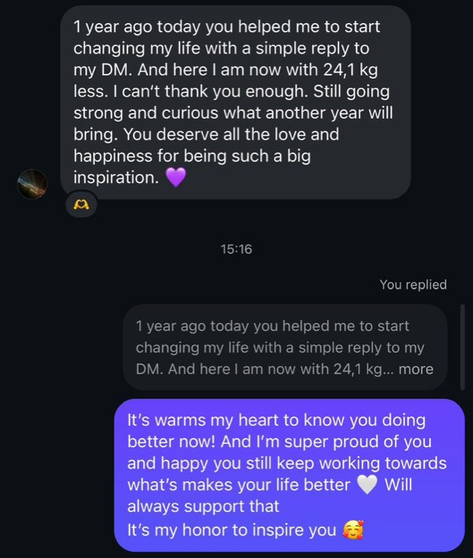 Testimonial from Caro