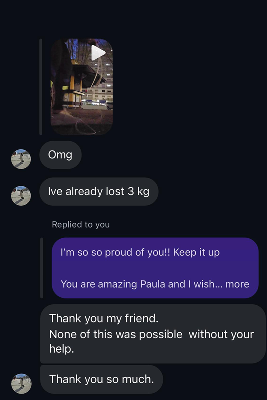 Testimonial from Paula